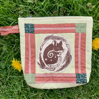 Image 1 of lil quilted mouse pouch
