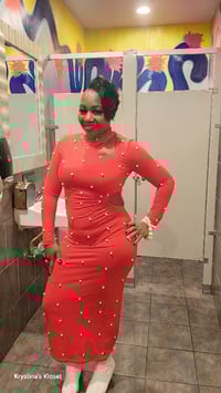 Image 1 of Red n pearls 