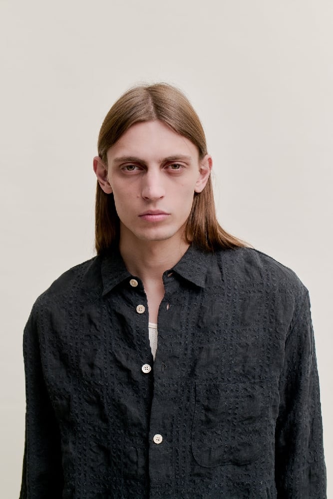 Image of A KIND OF GUISE GUSTO SHIRT FADED BLACK SERCHECK