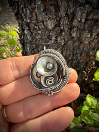 Image 1 of Circles and Rounds Hybrid Sterling Silver 