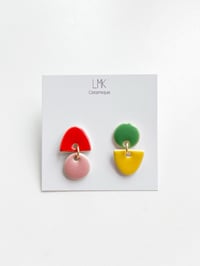 Paire de boucles d'oreilles céramique GRAPHA 2