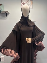 Image 4 of Satin ruffled kaftan