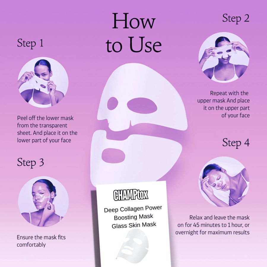 Image of Deep Collagen Power Boosting Mask | THE ORIGINAL OVERNIGHT COLLAGEN MASK Glass Skin Mask