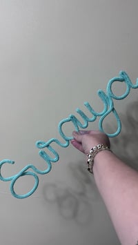 Image 2 of Custom Knitted Wire 7 Letter Name/Word Wall Art