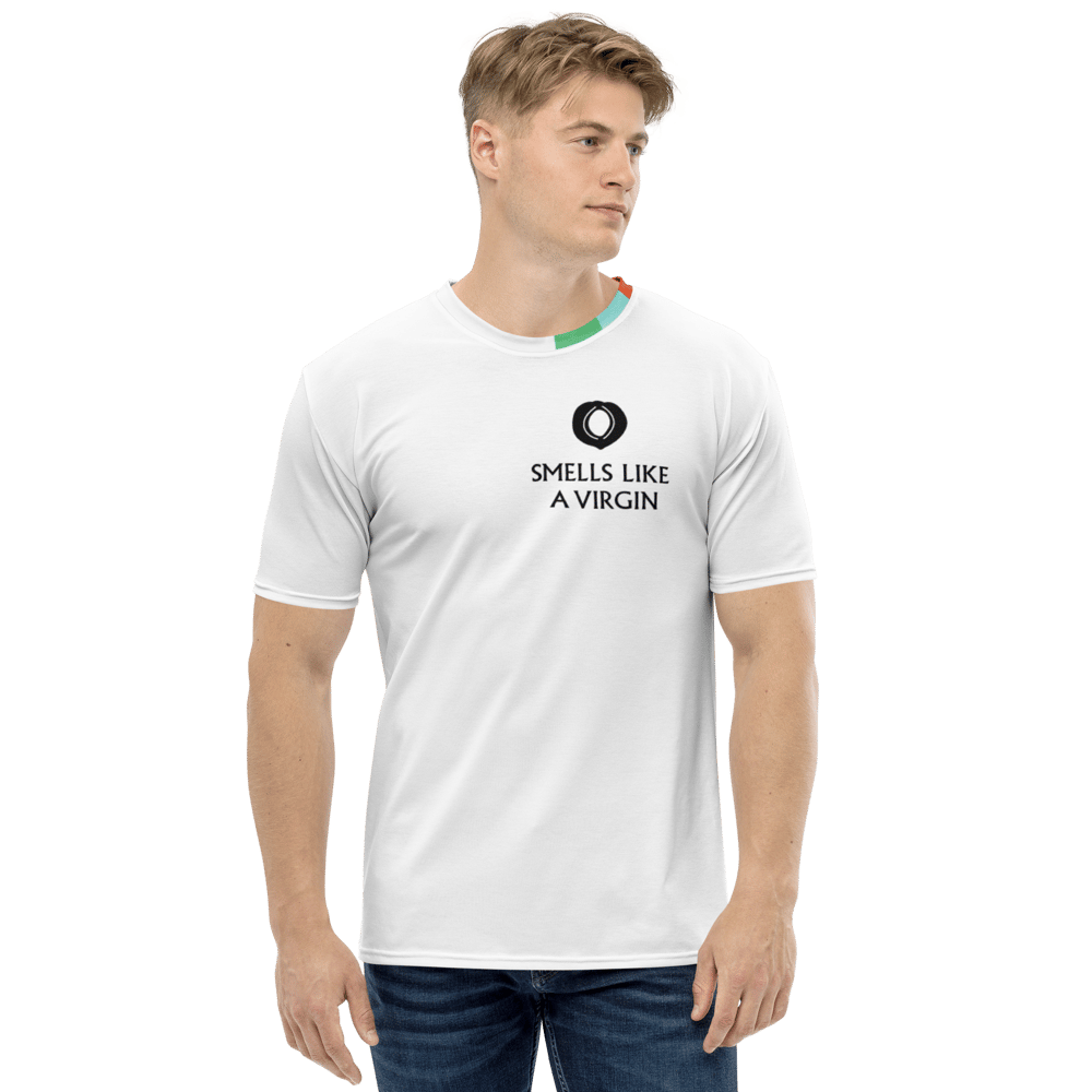 Image of Men's t-shirt "Smells like a virgin"