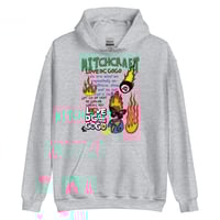 Image 1 of LOVE DC GOGO "LET IT BURN"  Light Unisex Hoodie (see color options)