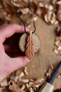 Image 2 of Feather~ Pendant Neckace 