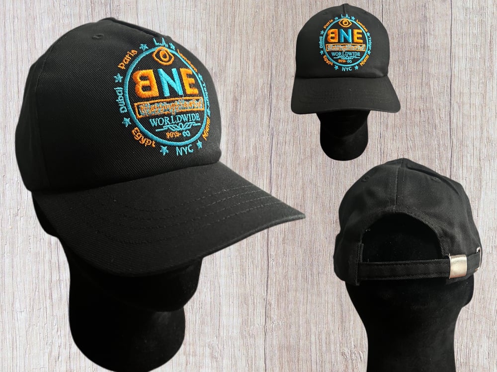 BNE WorldWide Hat 🌍 (orange and blue)