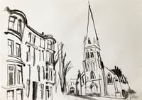 Image 2 of Cottiers - Charcoal on Paper 