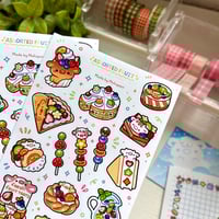 Image 2 of Assorted Fruit Dessert | Matte Sticker Sheet
