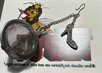 Image 1 of Rhinestone Stilleto Charm Tea Strainer