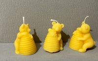 Bear and Hive Beeswax Candle