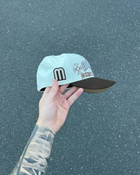 Image 5 of  BEIGE BRIM TRI TONE MEXICO CUSTOM FITTED CAP