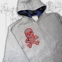 Image 2 of (M) 1of1 skull zip-up