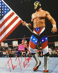 Image 2 of WWF The Patriot autographed 8x10 photo #2