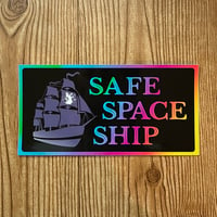 Safe Space Ship Bumper Sticker