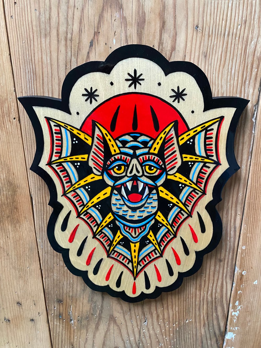 Bat / Acrylic on Wood