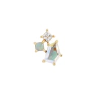 Image 1 of Lyra - Mercury Mist Topaz + Opal + CZ 