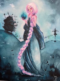 Hand Embellished Print - Sophie Hatter