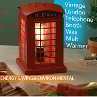 Image 3 of Electric Wax Melt Warmer, Vintage London Telephone Booth - Metal Wax Burner