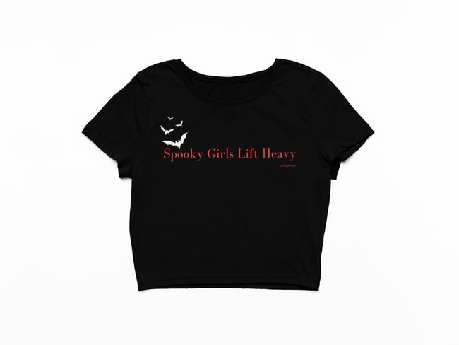 Spooky Girls Lift Heavy Crop Top