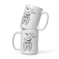 Image 1 of White glossy mug I begeth 