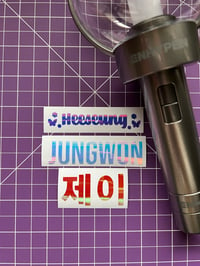 Image 1 of Enhypen Name Decals - 3 Different Styles