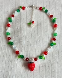 Image 1 of Strawberry Inspired Necklace 