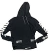 Off white hoodie stripped logo pre owned small 