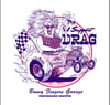 Support Drag Sticker White