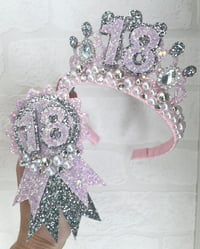 Image 5 of Pink & Silver Birthday Tiara