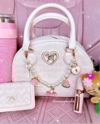 Image 2 of Handmade Pearls and Fruits Purse Chain 