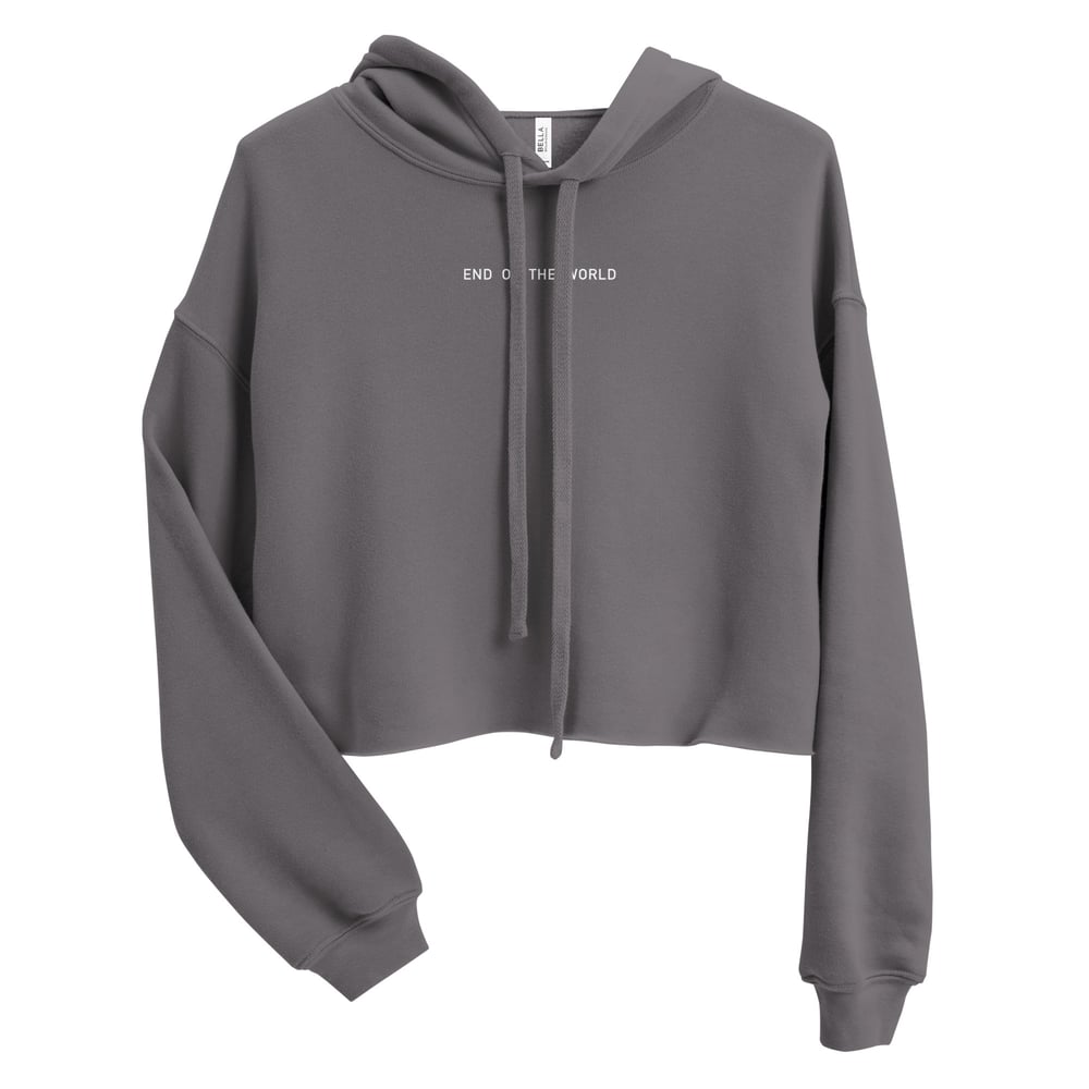 Bolt Back Crop Hoodie