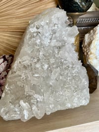 Image 7 of Large Double Sided Clear Quartz Points Cluster Statement Piece #2053