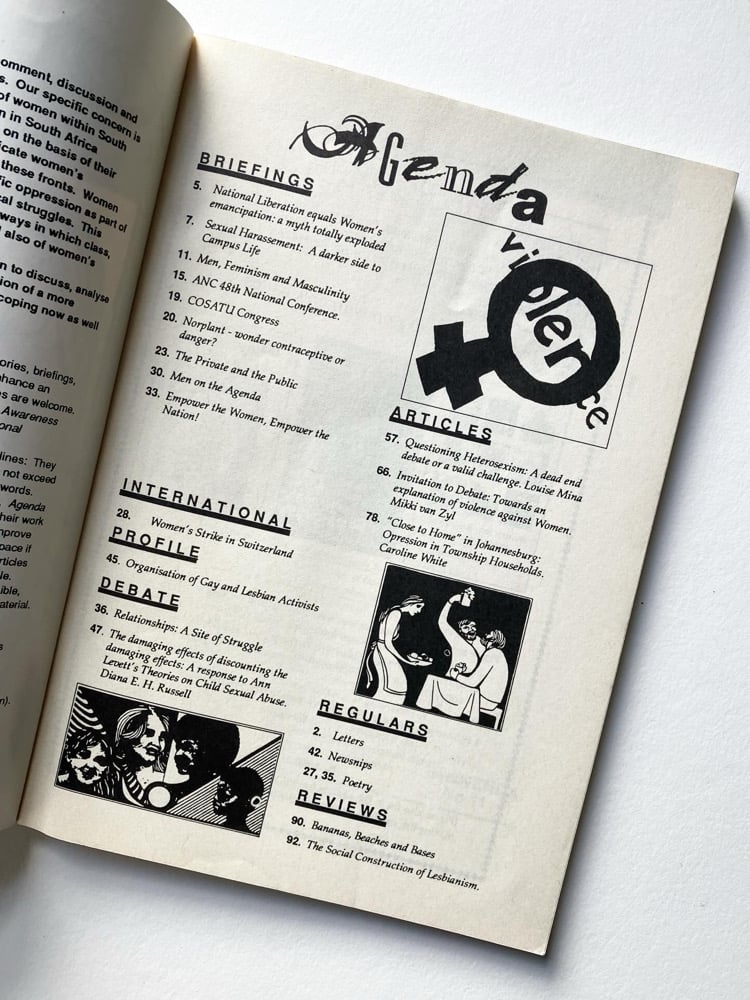Three Issues of South African Feminist Journal Agenda Image 2