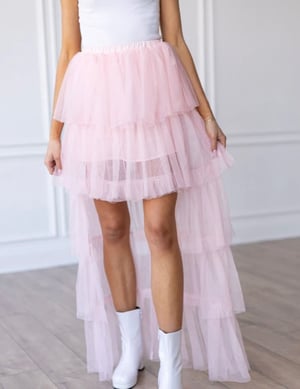 Image of Tulle Pink Skirt 