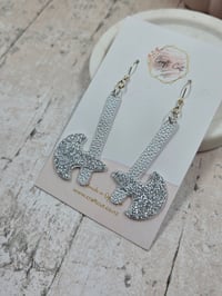Image 2 of Glitter Axe Earrings