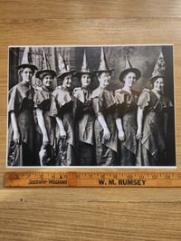 Image 2 of Witch Sisters Line Up 1900s 11 by 14 print 
