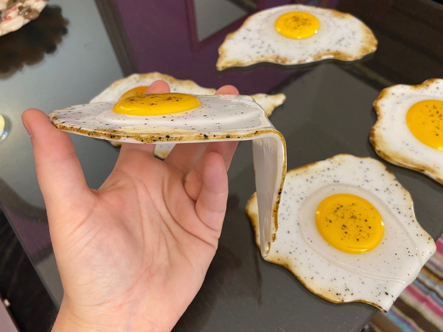 Image of Glass Fried Egg