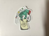 Image 1 of Prisoner of Zines Vinyl Sticker