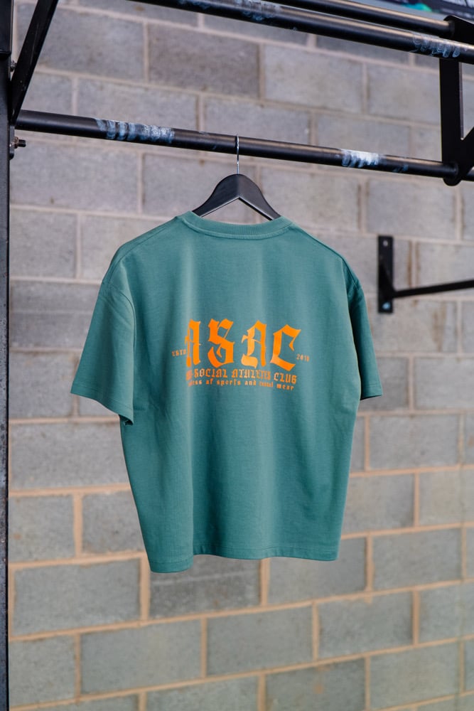 Image of ASAC GOTHIC BOX TEE / GREEN