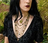 Image 4 of India Agate and Brass Shell Necklace 