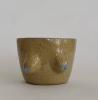 Image 2 of Blue heart nipple tumbler 