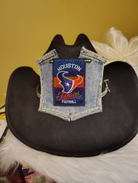 Image 1 of TEXANS DENIM BLACK JUNK HAT