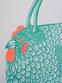 Image 2 of Chicken Bag Riso Print