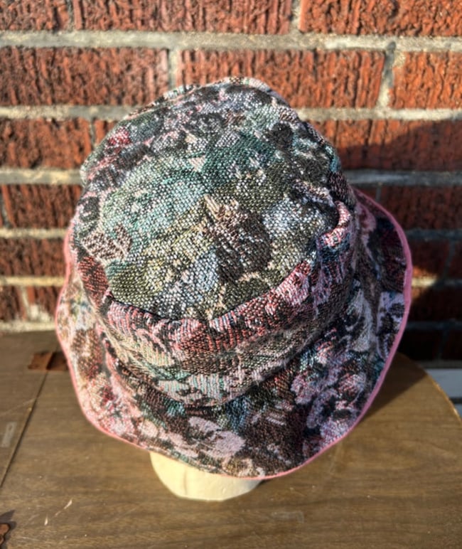 “Pansy and Orchid” Tapestry Blanket Bucket Hat
