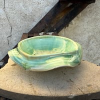 Image 1 of Green Drippy Flutter Dish