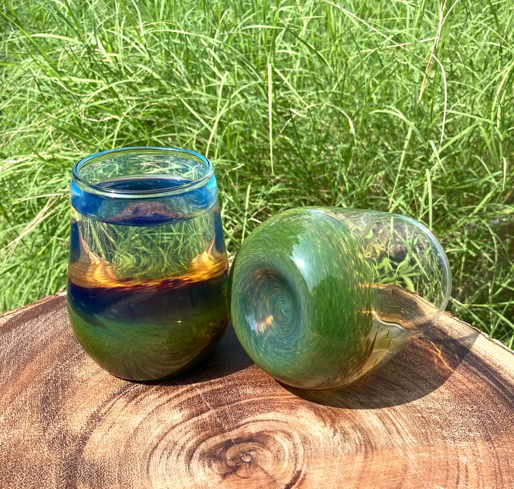 Image of Frit Tumbler - Amazon Night set no.1