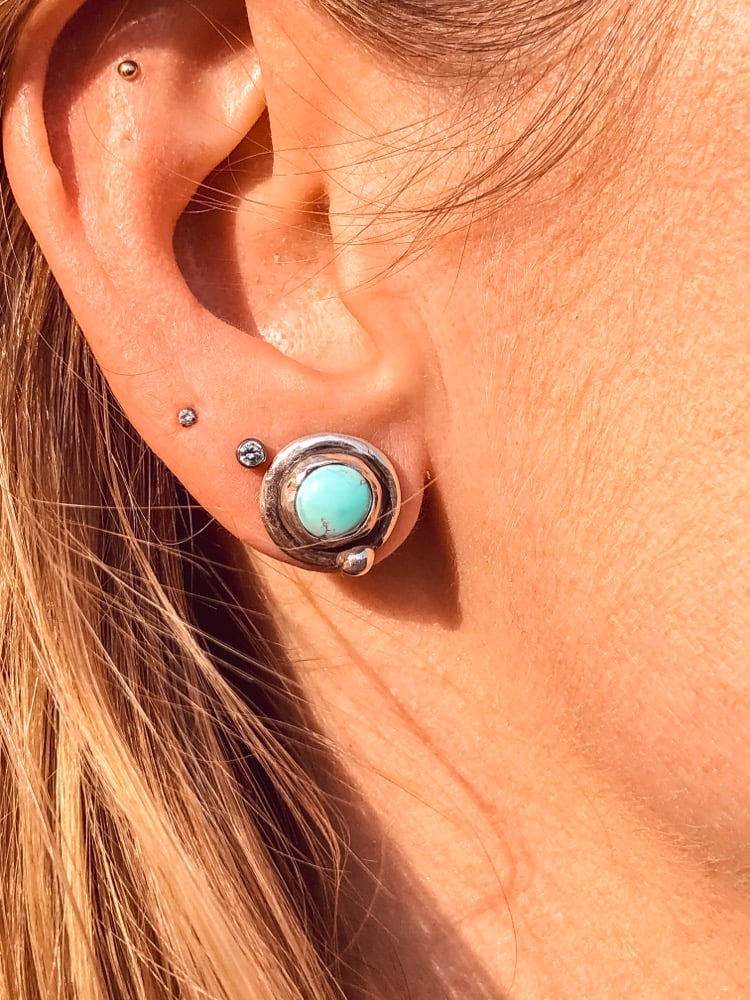TURQUOISE EARRINGS Image 2