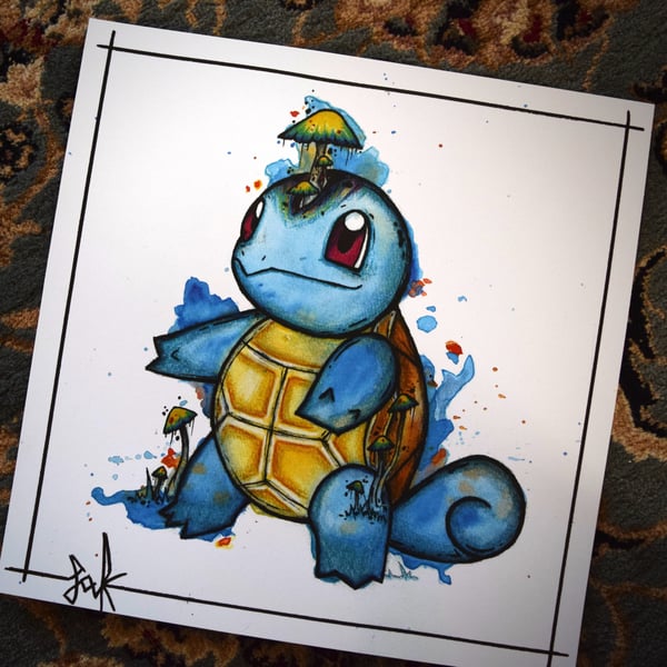 Image of Squirtle Pokémon prints